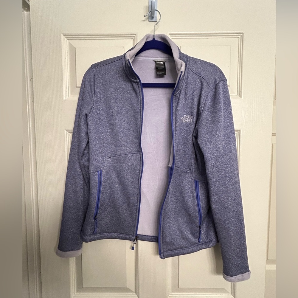 North face purple Zip Up with soft inside